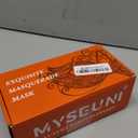 MYSEUNI 2025 Masquerade Masks for Couples, Shiny Rhinestone Metal Filigree Venetian Mask & Mens Venetian Mask for Mardi Gras (Blue)