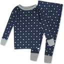 Honest Snowflake Pattern Pajamas, Blue/Grey, 4T