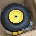 15x6.00-6 Tire and Wheel Assembly (2 Pack),Replacement Riding Lawn Mower Front Tires - With 3" Centered Hub and 3/4" Bushings (Extra 5/8" Bushings), 15x6.00-6 Pneumatic