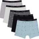 Calvin Klein Boys' Modern Cotton Boxer Briefs (5 Pack) (Medium)