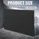 Threehoney 1 Pcs Black HDPE Sheet 1/4" Thick 24 x 36 Inch, HDPE Plastic Sheet High Density Polyethylene Board Flexible Solid Plastic Block for DIY Projects Crafts Machining Home