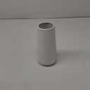 White Ceramic Vase, GUKJOB Small Cute Flower Vase for Pampas Grass, Home, Living Room, Dining Table, Farmhouse, Office Decor, Bedroom, Table, and Kitchen Shelf (White) (White)