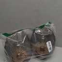 DECORKEY Set of 2 Battery Operated Lamp LED Table Lantern, Brown Metal Cage Cordless Lamps with LED BulbVintage Decorative Outdoor Lantern for Weddings, Parties, Patio, Events for Indoors Shelf Decor