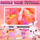 ZiZa Cute Nano Tape Bubble Kit, Nano Tape Squishy Maker Making Kit, Birthday Gifts for 4 5 6 7 8 9 10 Year Old Girls Girl, Kids Toys for Girls 4-6 6-8 7-8 8-10 10-12