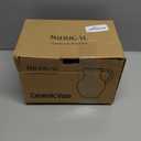 SIDUCAL Ceramic Rustic Farmhouse Vase with Handle, Terracotta Vase, Minimalist Decorative Vases for Home Decor, Table, Living Room, Shelf, Christmas Decoration(Gray)