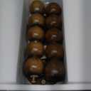 Round Side Table, Small Drink Table for Small Spaces, Pedestal End Table for Living Room, Modern Accent Nightstand with Solid Wood Leg for Bedroom, Corners and Office Brown Color UTBT005F