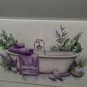 TIEHAOMAI Lavender Bathroom Wall Art(Floral-1,16x24inch (40x60cm))