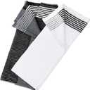 PATIKIL Large Caddy Towel 22" x 44", 1 Set Caddie Style Golf Towel Cotton Camping Towels for Golf Bags Golfers Tour Player Club, Multicolor (Black-white ; White-black)