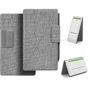Ayotu Case for Remarkable Paper Pro Move 7.3" with Multi-Angle Stand, 1:1 Fit Smart Folio Cover with Auto Wake/Sleep | Premuin Fabric Cover | Microfiber Lining | Strong Magnet(T-Gray)