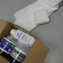 White Leather Recoloring Balm for Tesla,8PCS Leather Scratch & Color Restorer for Model Y/3/S/X  Fix Tears, Scuffs & Worn Areas, DIY Interior Restoration Kit (White)