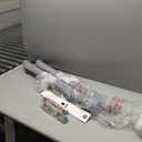 Retractable Baby Gates 2 Pack, 55" Wide Mesh Dog Gate Indoor, 34" Tall Gate for Stairs Doorways Hallways Deck, Child Pet Safety Gate for Indoor Outdoor Home Use, Grey (Gray)