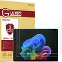 OMOTON 3 Pack Screen Protector for Microsoft Surface Pro 11 Pro 10 (2024)/Pro 9 (2022)/Pro 8 (2021)/Pro X-13 Inch, Tempered Glass/Surface Pen Compatible