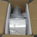 4 Inch Dryer Vent Cover Outside Hooded Wall Vent with Screen and Damper, Exhaust Vent Wall Mount Exterior Wall Vents Cover Cap for Dryer Ventilation&Outdoor Air Exhaust,Galvanized Steel,White