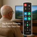 5 x Big Button Remote for TV