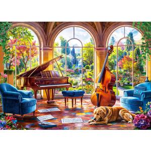 Jigsaw Puzzles for Adults 1000 Piece Puzzle for Adults 1000 Pieces Puzzle 1000 Pieces-Scenic Beauty and Cozy Music Room