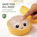 Dumpling Squishies, Glitter Dumpling, Glitter Dumplings Squishy with Box, Dumplings Sensory Squeeze Toy for Stress Relief Stretchy Desk Toys (Gold)