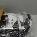 Walkers for Seniors with Seat, Lightweight Folding Space Saver Mobility Rolling Walker,Height Adjustable Standard Walker with Aluminum Frame, 5-inch Wheels, Compact Travel Walker (Silver)