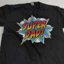 Super Dad Comic Book Superhero Father's Day T-Shirt Large