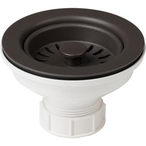 Kraus Kitchen Sink Strainer for 3.5-Inch Drain Openings in Brown, PST1-BR