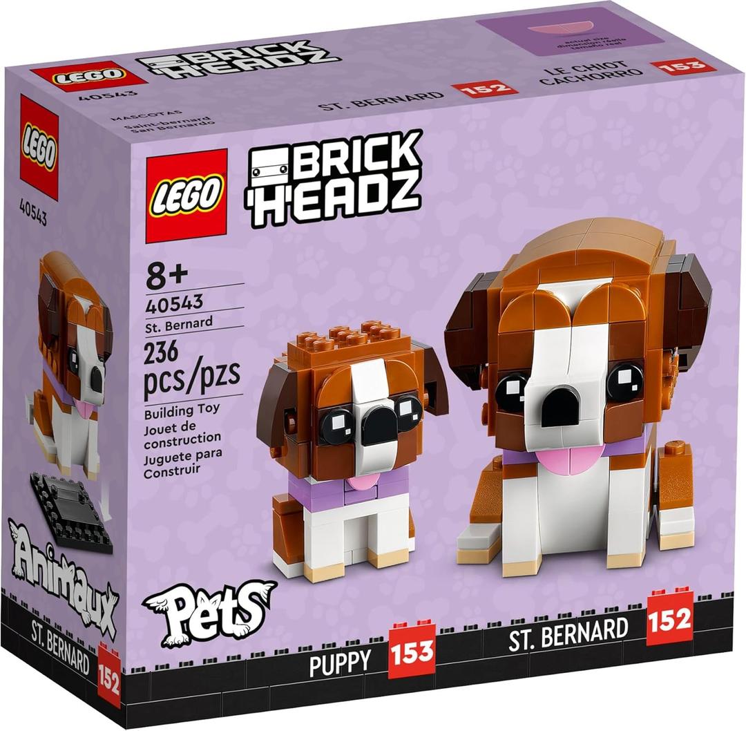 Lego BrickHeadz Saint Bernard Dog and Puppy Set 40543