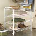 Whitmor Inc. 6023-4139-CB 4 Tier, White, Closet Shelf