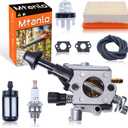 For Stihl BR430 Carburetor Replacement Kit, Fits For BR350, BR350Z, BR450, BR430Z, SR430, SR450 Backpack Blowers, Replaces Zama C1Q-S210B, 4244 120-0603, 4244-120-0606, 4244-120-0611