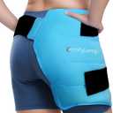 Comfytemp Large Hip Ice Pack Wrap for Sciatica, Hip Replacement, Fracture, Pain Relief, Injuries, Reusable Gel Cold Compress Brace Physical Therapy Recovery Gifts (L/XL), Blue  