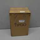 TIPGO Bathroom Trash Can with Lid, 10 Liter/ 2.6 Gallon Slim Garbage Can, Small Trash Bin Waste Basket with Pop-Up Lid for Kitchen, Bedroom, Living Room, Office (Grey)