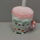 GUND Pusheen Boba Tea Cup Plush Cat Stuffed Animal for Ages 8 and Up, Green/Pink, 6