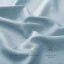 Curved Crescent Cooling Side Sleeper Pillow Cases - Rayon Derived from Bamboo Pillowcase Cover Queen Size 1 Piece, 20 * 30 inches Aqua Blue