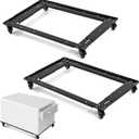Yuntau Adjustable Cabinet File Dolly for Lateral Files and Storage Cabinets Large Cabinet File Dolly with Wheels Heavy Duty for Home Office, Long 30'' - 42'' Width 18'' - 25''