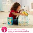 Melissa & Doug Mine to Love Bassinet Play Set Portable Carrier for Dolls with Crinkle Toy, Nursery Rhyme Book, 17.6 x 8.5 x 2.25