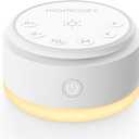 Momcozy Sound Machine for Baby-20 Soothing Sounds & Touch Warm Light Portable White Noise for Kids & Adults for Sleeping Timer and Memory | Ideal Travel Companion & Nursery Must-Have (Yellow)