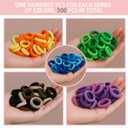 2 x 500 Pcs Baby Hair Ties for Toddlers and Girls, Soft Elastic Ponytail Holders, Kids Seamless Hair Bands for All Hair Types, 16 Colors