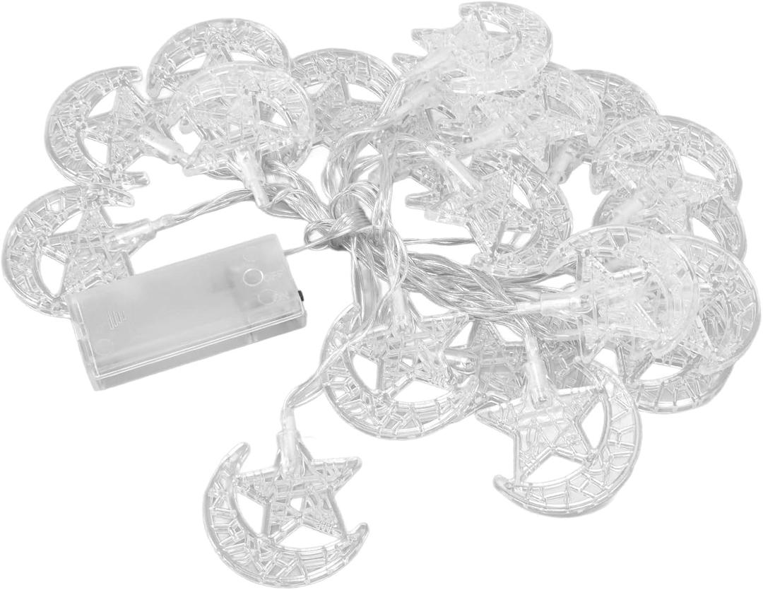 Eid Mubarak String Lights, 20LED Ramadan Lamp String Fairy Ornament Eid Mubarak String Lights 3 Meter for Wedding Birthday Party