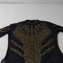 SEBOWEL Women Mesh Rhinestone Tops Sexy Sheer See Through Long Sleeve Shirt Glitter Sparkly Mesh Top Tee Blouse S