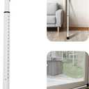 Sliding Door Security Bar, Door Jammer 2-in-1 Adjustable, Door Stoppers Security  40 Different Adjustments, by Guard Dog Security (White)