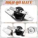 3 Pack Furnace Fan Thermal Control Switch Furnace Limit Switch Compatible with Furnaces