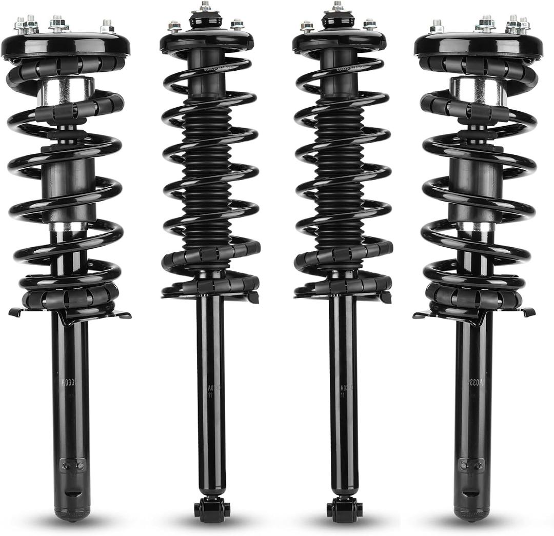 Front & Rear Struts for 1998-2002 Honda Accord / 1999-2003 Acura Tl / 2001-2003 Acura Cl, w/Coil Spring Shock Absorbers Replace 171691L 171691L 171691R 171299, 4PCS