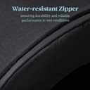 Orthopedic Dog House - Outdoor Waterproof Dog Shelter w/Porch - Indoor Pet House w/Egg-Crate Foam - Cooling - Machine Washable - Ideal for Medium Breeds & Fits 30-Inch Crate - 29"x18" (Black)