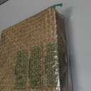 Hipiwe Flat Seagrass Storage Basket Bin with Lid Woven Wicker Basket Box Multipurpose Home Organizer Bin Baskets for Shelf Bathroom Home Decor, Coffee X-Large