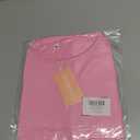 PLOKNRD Women Summer Dress Basic Tshirt Beach Sundress Casual Flowy Swing Short Sleeve Tunic, Pink-M
