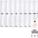 Classic Turkish Towels CTT Premium 2 Pack Bath Towels Set, Made with 100% Turkish Cotton, Spa & Hotel, Quick Drying Towels, Absorbent & Comfy | 27"x54" (White)