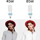 85W Light Bulb 5500K CFL Daylight Spiral Softbox Bulb in E27 Socket for Photography Photo Video Studio Lighting White 1 Pack