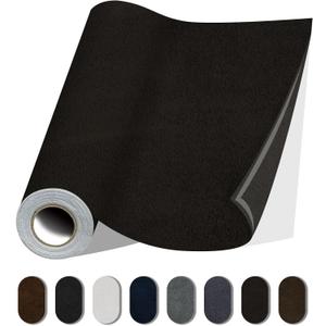 4 x Fabric Repair Patches, 17X79 Inch Self-Adhesive Suede Patches Tape Durable, DIY Large Fabric Repair for Sofa, Couches, Furniture, Chair, Clothing 17X79 Inch, Coffee