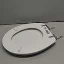 Round Slow Close Toilet Seat, Slip-Resistant, Quick Releasing for Cleaning, Easy to Install, Never Loosen, White