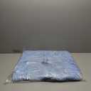 Better Trends Bathmat 100% Cotton Non-Slip Washable Rug Soft Tufted 24" x 40" Bath Mat Water Absorbent for Bathroom Floor Decor, Tub, Bedroom Kitchen Rugs Blue Shaggy Border Collection