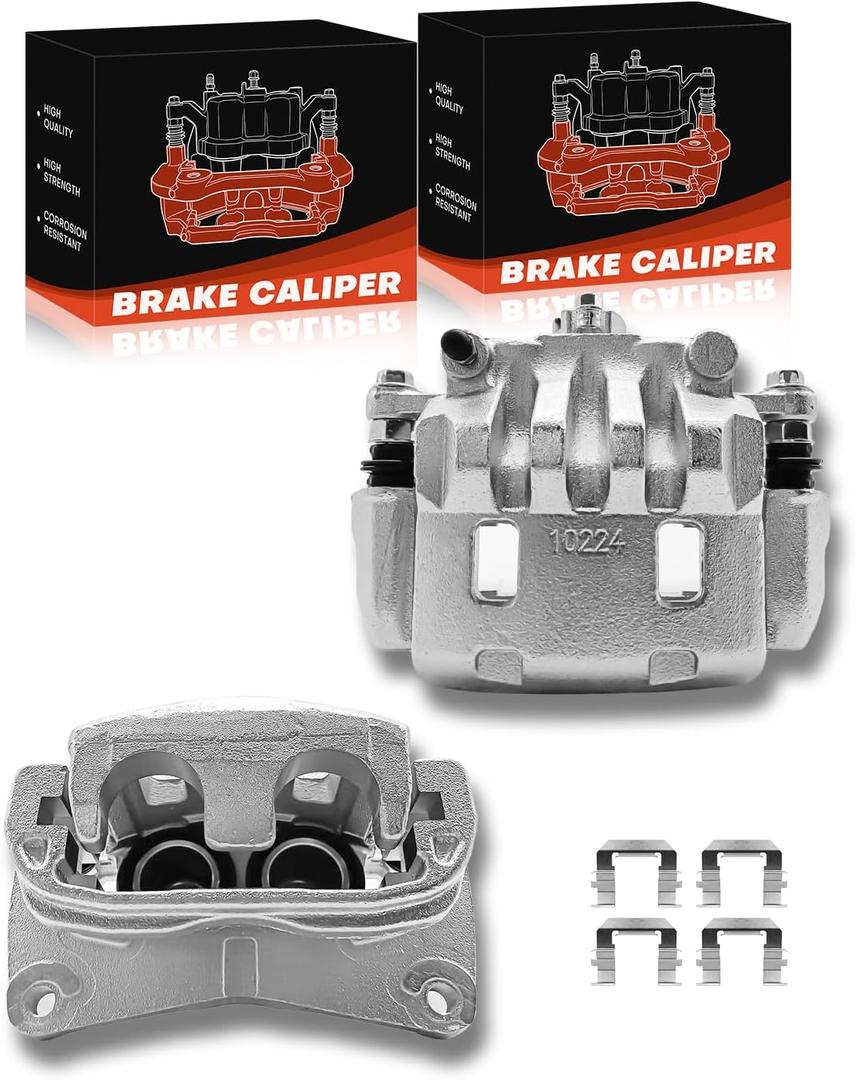 TOVASTY 2PC Set Brake Caliper Left & Right Front Side Set Compatible With Subaru 2003-2018 Forester, 2003-2014 Outback, 2013-2015 XV Crosstrek, Crosstrek, Legacy, Saab 9-2X