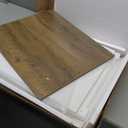 Dwanton Cat Litter Box Furniture Hidden, Cat Litter Box Enclosure, Reversible Entrance Can Be on Left or Right Side, Indoor Cabinet, Wooden Washroom, End Table, White and Warm Brown, 23.6" L (23.6 x 19.7 x 21.7 Inches)