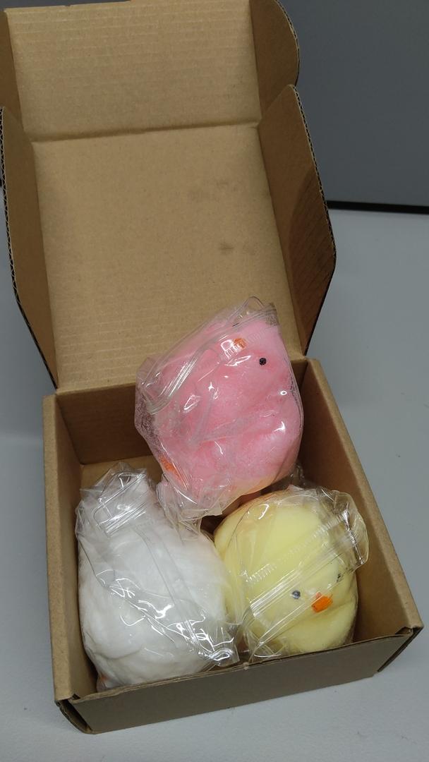 Taba Squishy Chick Stress Relief Toys, Handmade Super Soft Squishies Fidget Squeeze Toys for Party Favors (Chick)